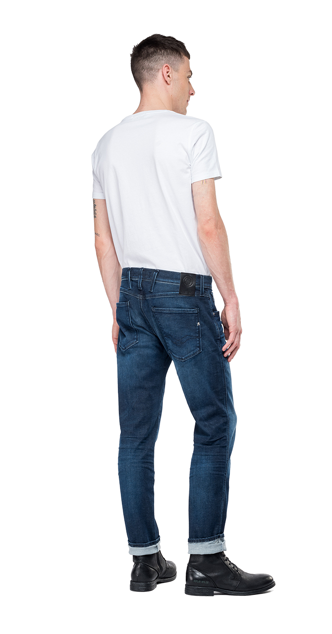 SLIM FIT HYPERFLEX ANBASS JEANS CLOUDS