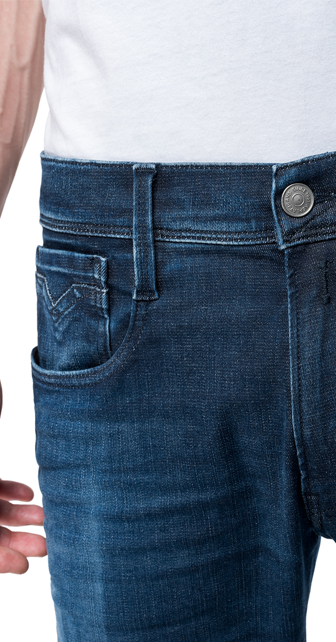 SLIM FIT HYPERFLEX ANBASS JEANS CLOUDS