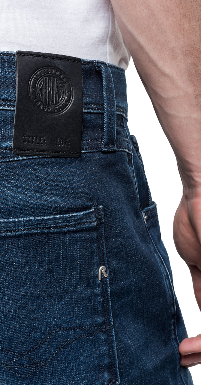 SLIM FIT HYPERFLEX ANBASS JEANS CLOUDS