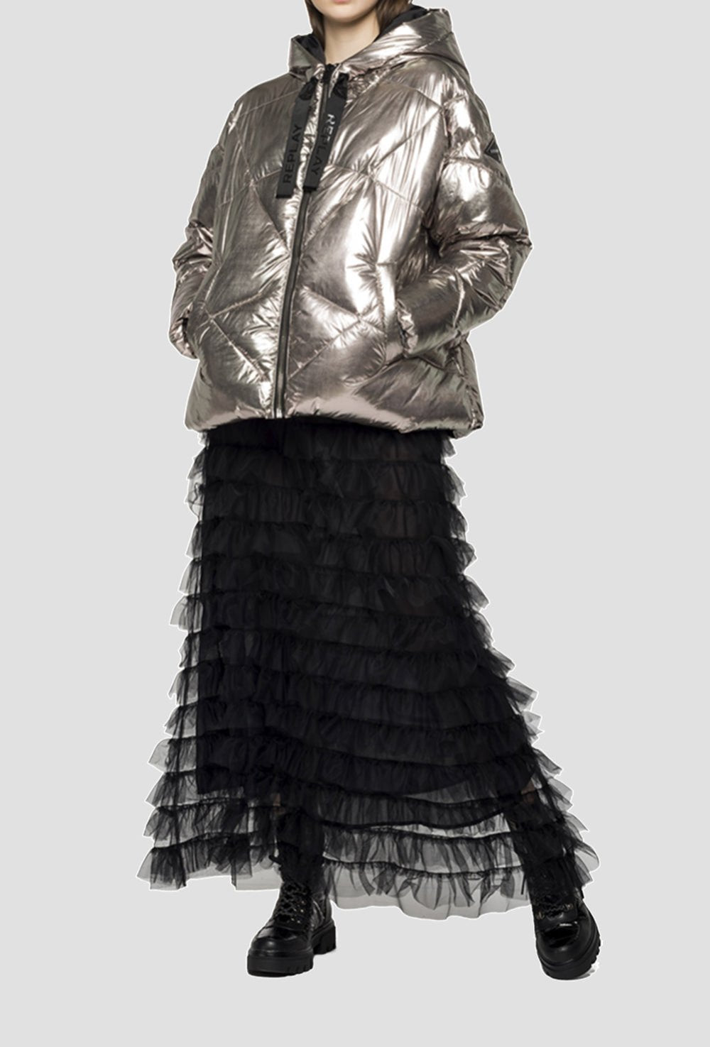 LAMINATED PADDED JACKET