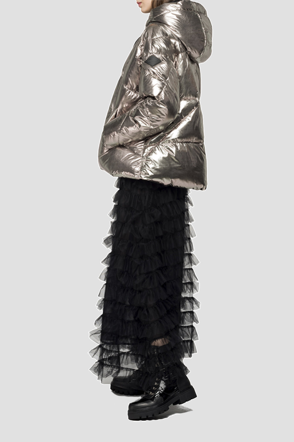 LAMINATED PADDED JACKET