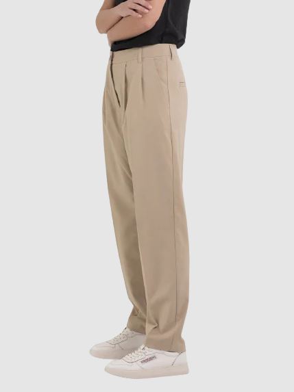 CARROT FIT TROUSERS IN TWILL