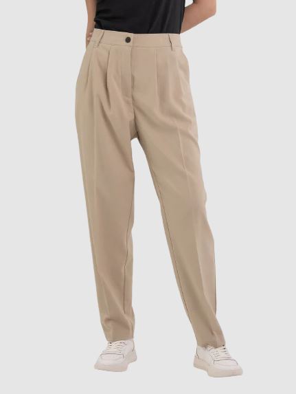CARROT FIT TROUSERS IN TWILL