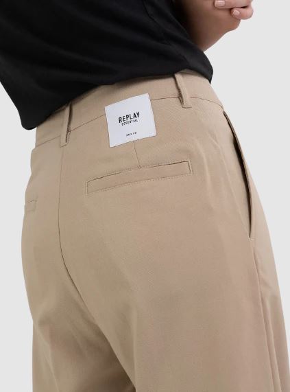 CARROT FIT TROUSERS IN TWILL