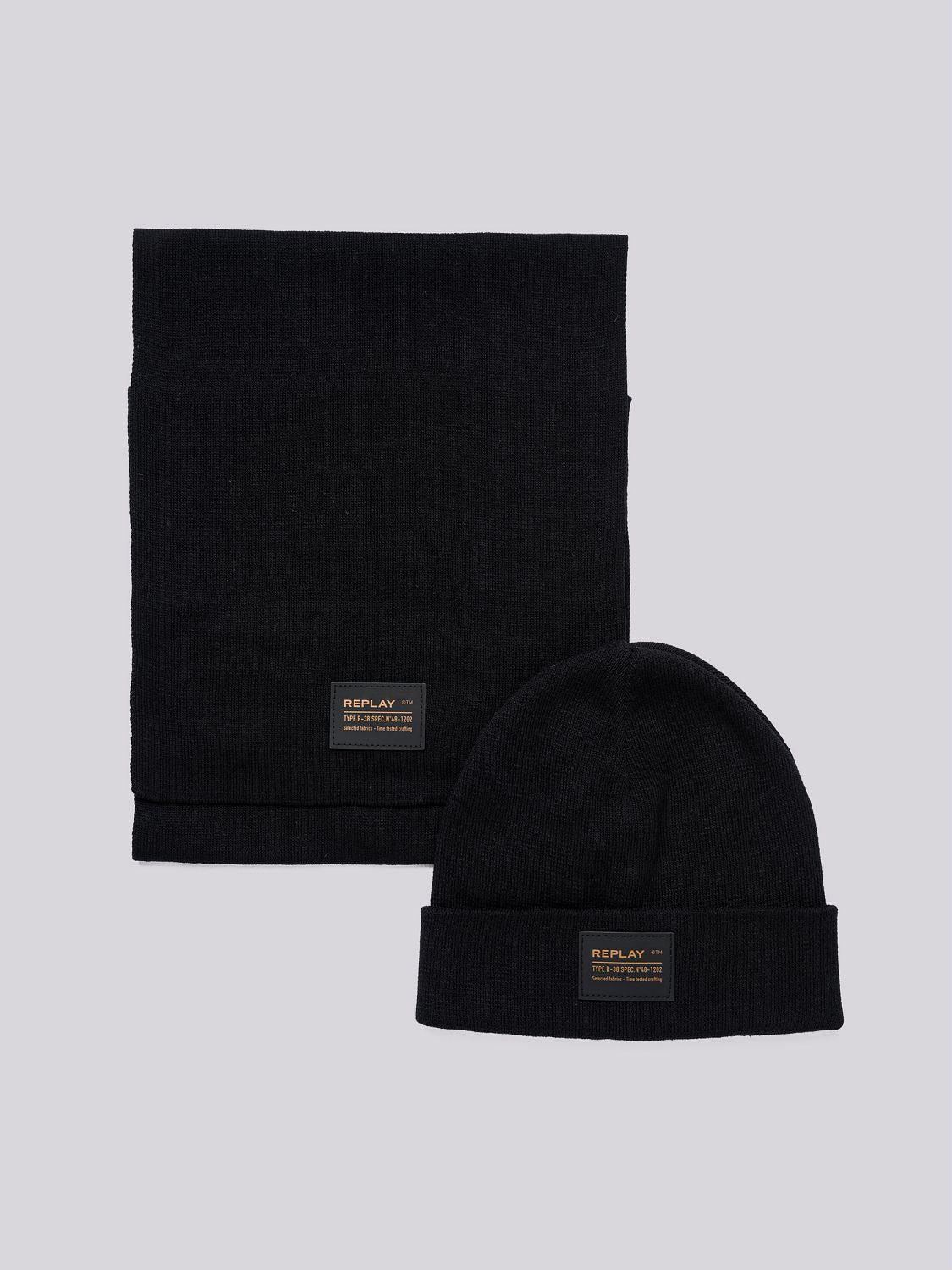 COTTON BEANIE AND SCARF SET