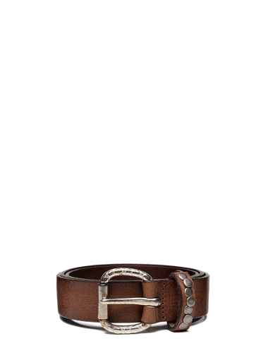 LEATHER BELT WITH STUDS