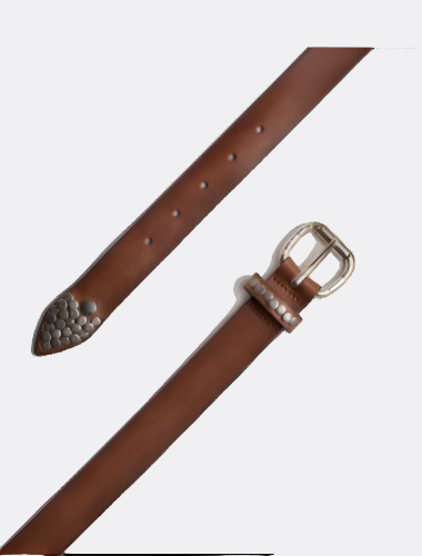 LEATHER BELT WITH STUDS