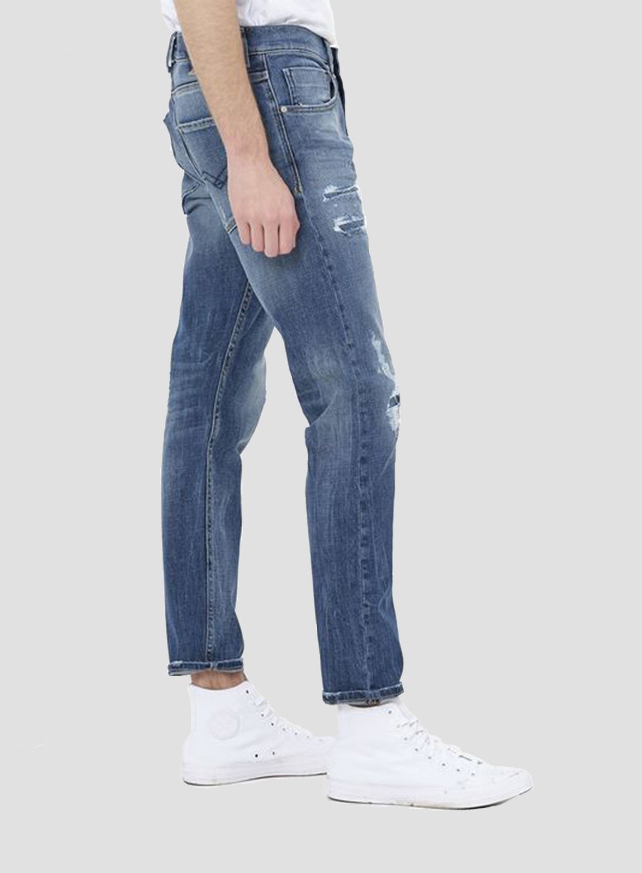 SLIM FIT MICKYM BROKEN EDGE JEANS