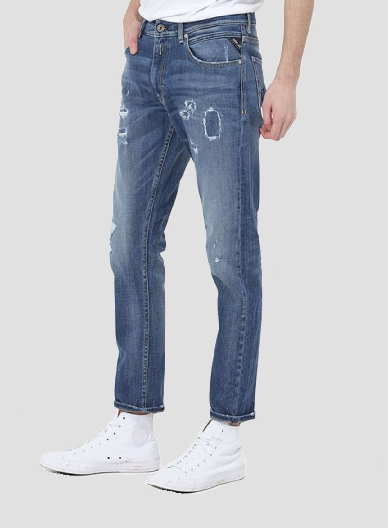 SLIM FIT MICKYM BROKEN EDGE JEANS