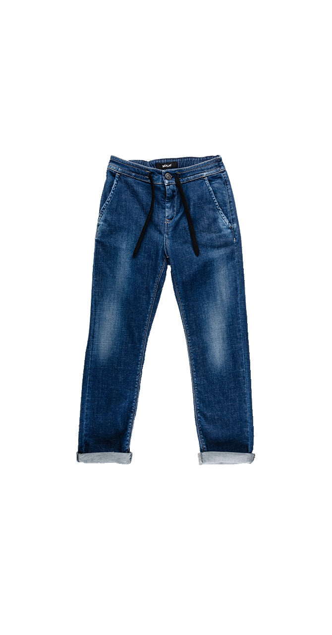 REPLAY JEANS WITH DRAWSTRING