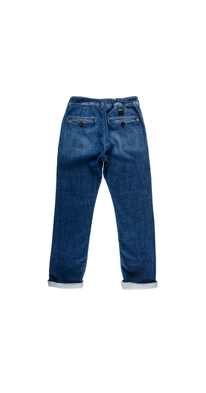 REPLAY JEANS WITH DRAWSTRING