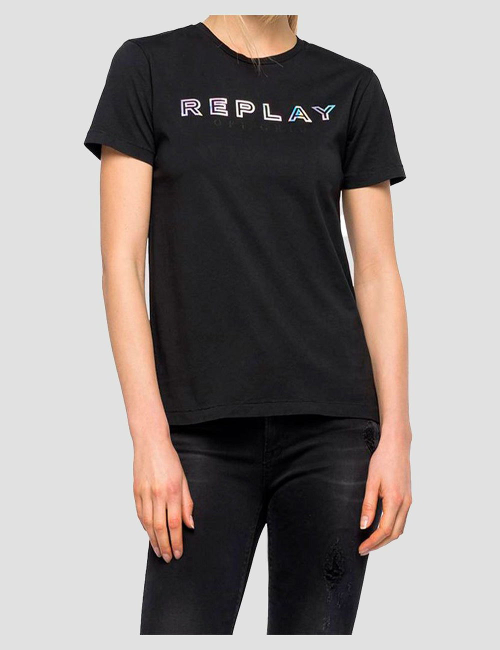 REPLAY OFF GRID JERSEY T-SHIRT