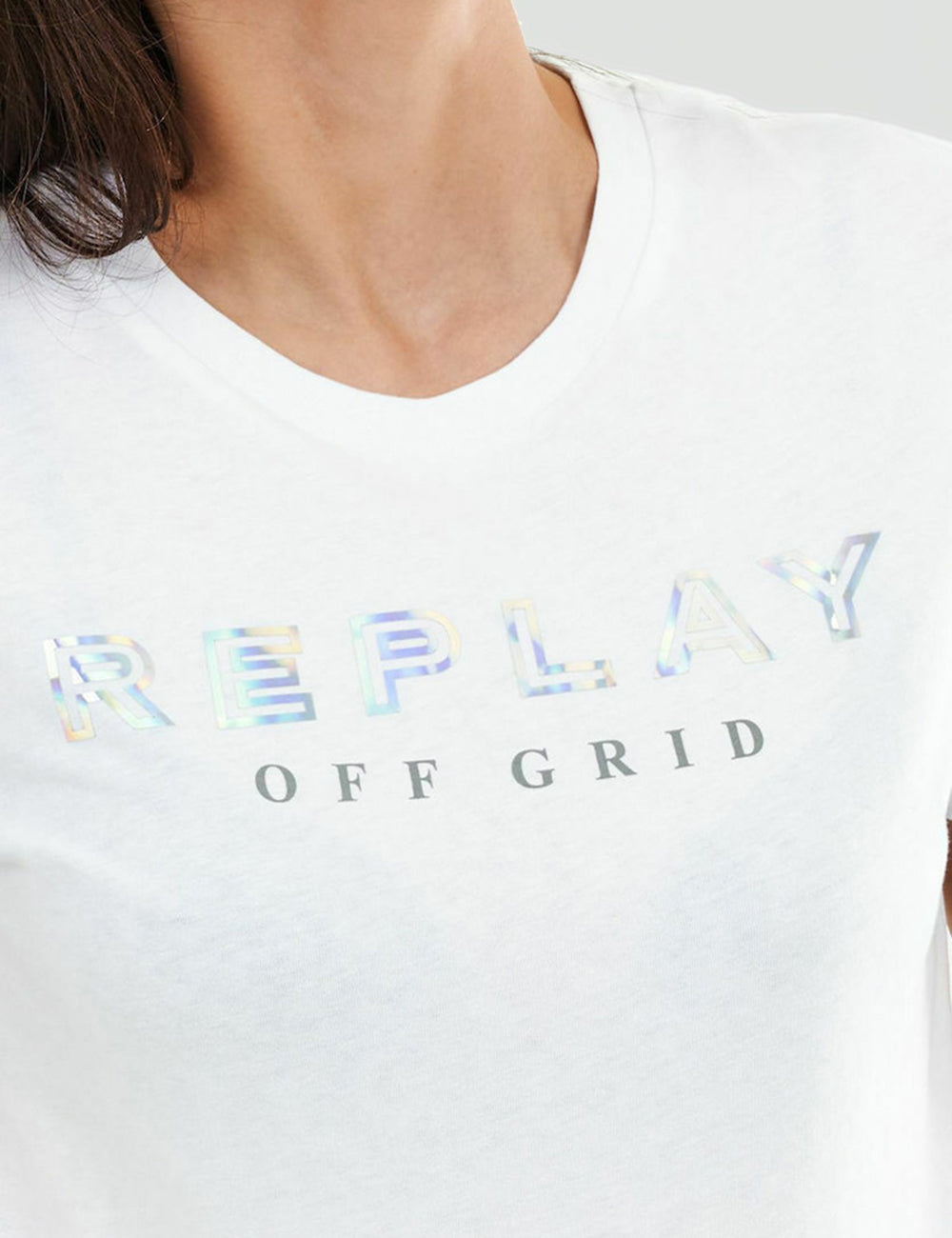 REPLAY OFF GRID JERSEY T-SHIRT