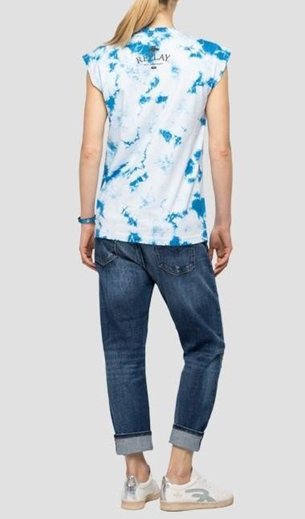 ALL-OVER TIE DYED PRINT T-SHIRT