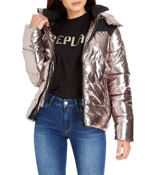 REPLAY WOMEN'S HOODED PADDED JACKET