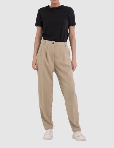 CARROT FIT TROUSERS IN TWILL