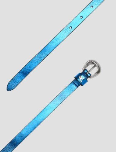 THIN BELT IN LAMINATED LEATHER