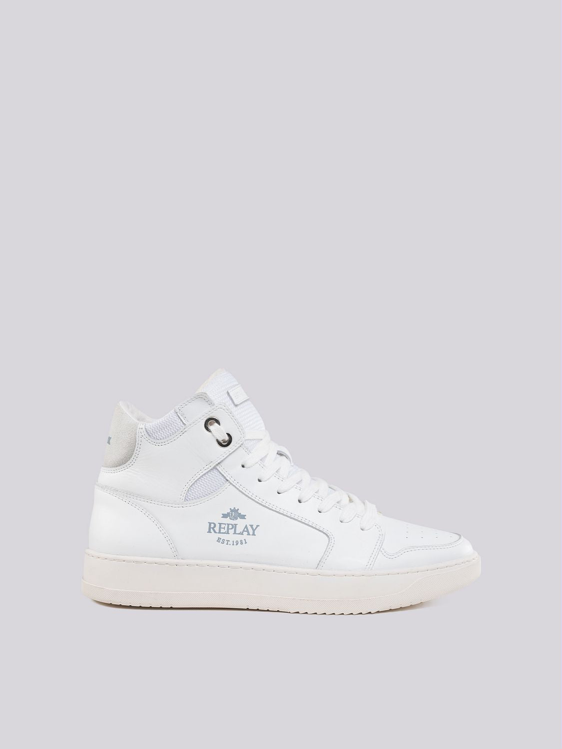 RELOAD BICOLOR MID-CUT SNEAKERS IN LEATHER