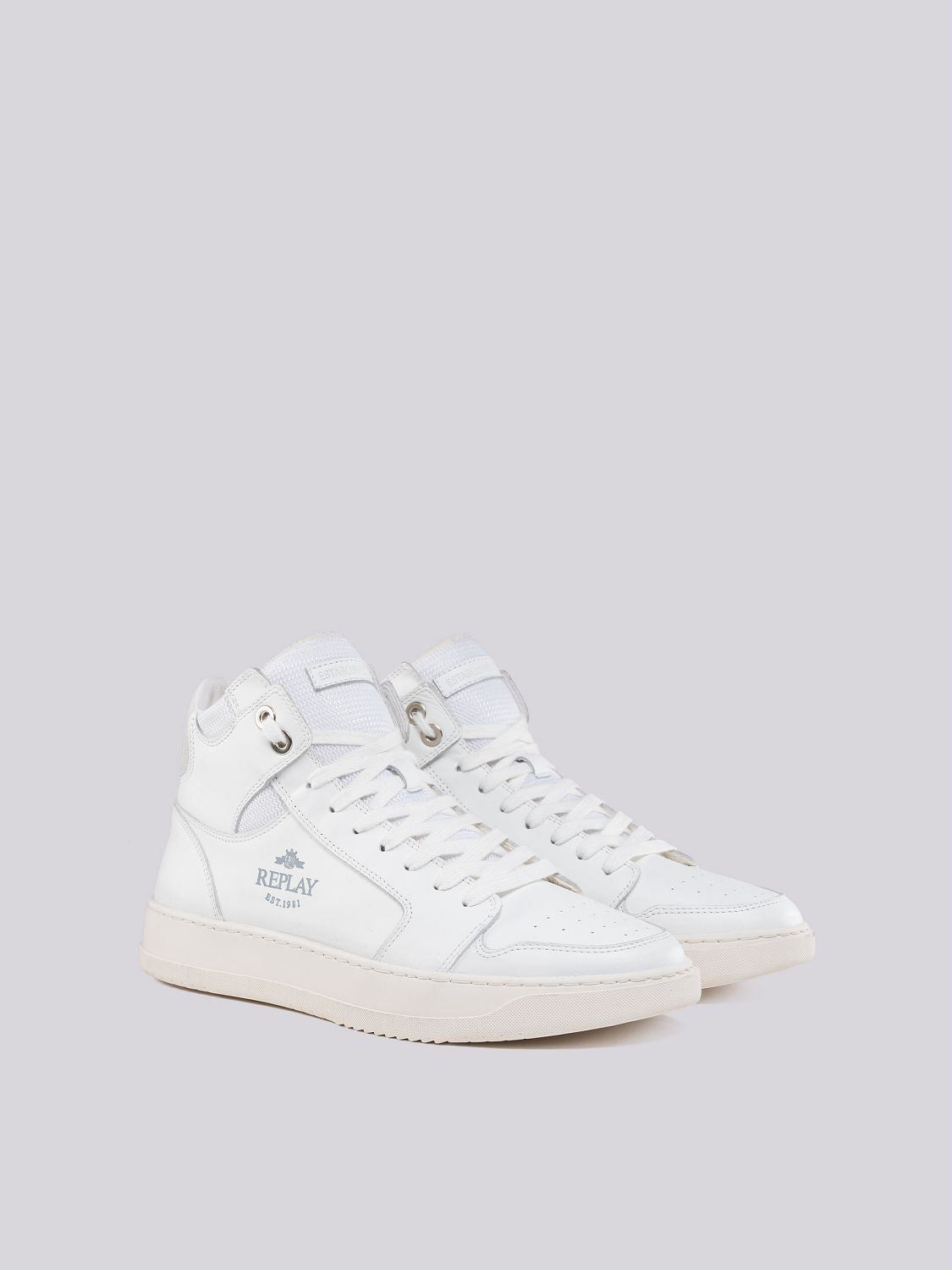 RELOAD BICOLOR MID-CUT SNEAKERS IN LEATHER