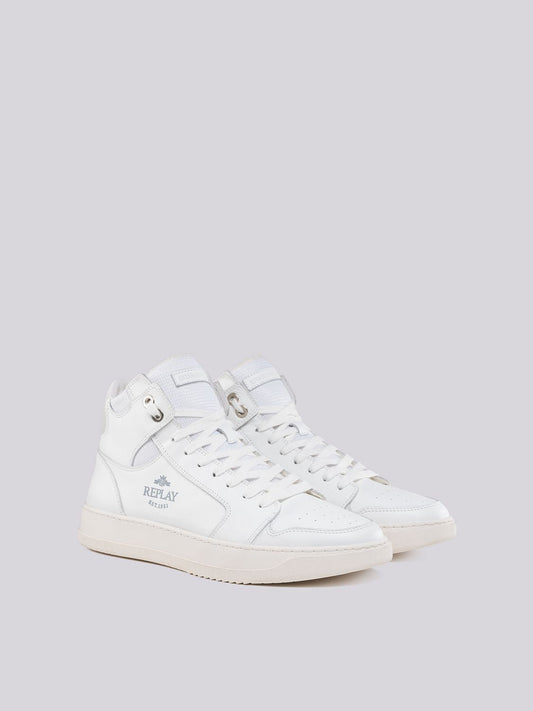 RELOAD BICOLOR MID-CUT SNEAKERS IN LEATHER