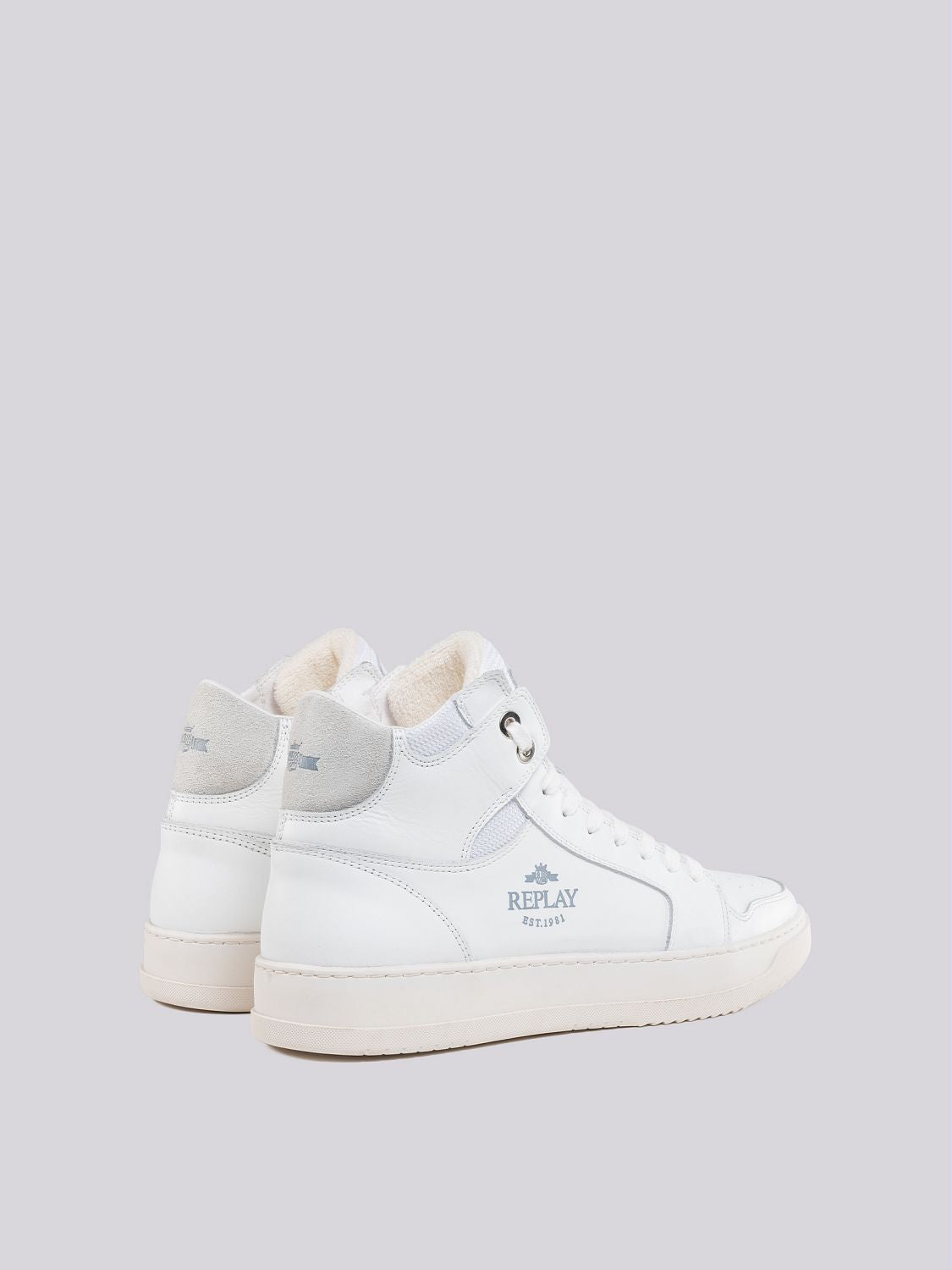 RELOAD BICOLOR MID-CUT SNEAKERS IN LEATHER