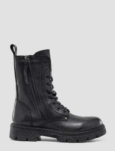 WOMEN'S STANDING LACE UP LEATHER BOOTS