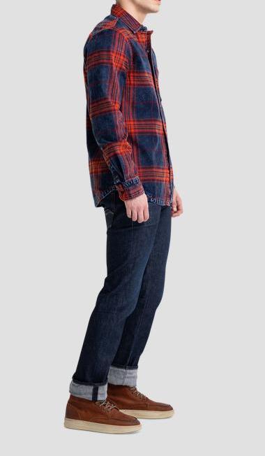 COTTON TWILL CHECKED SHIRT