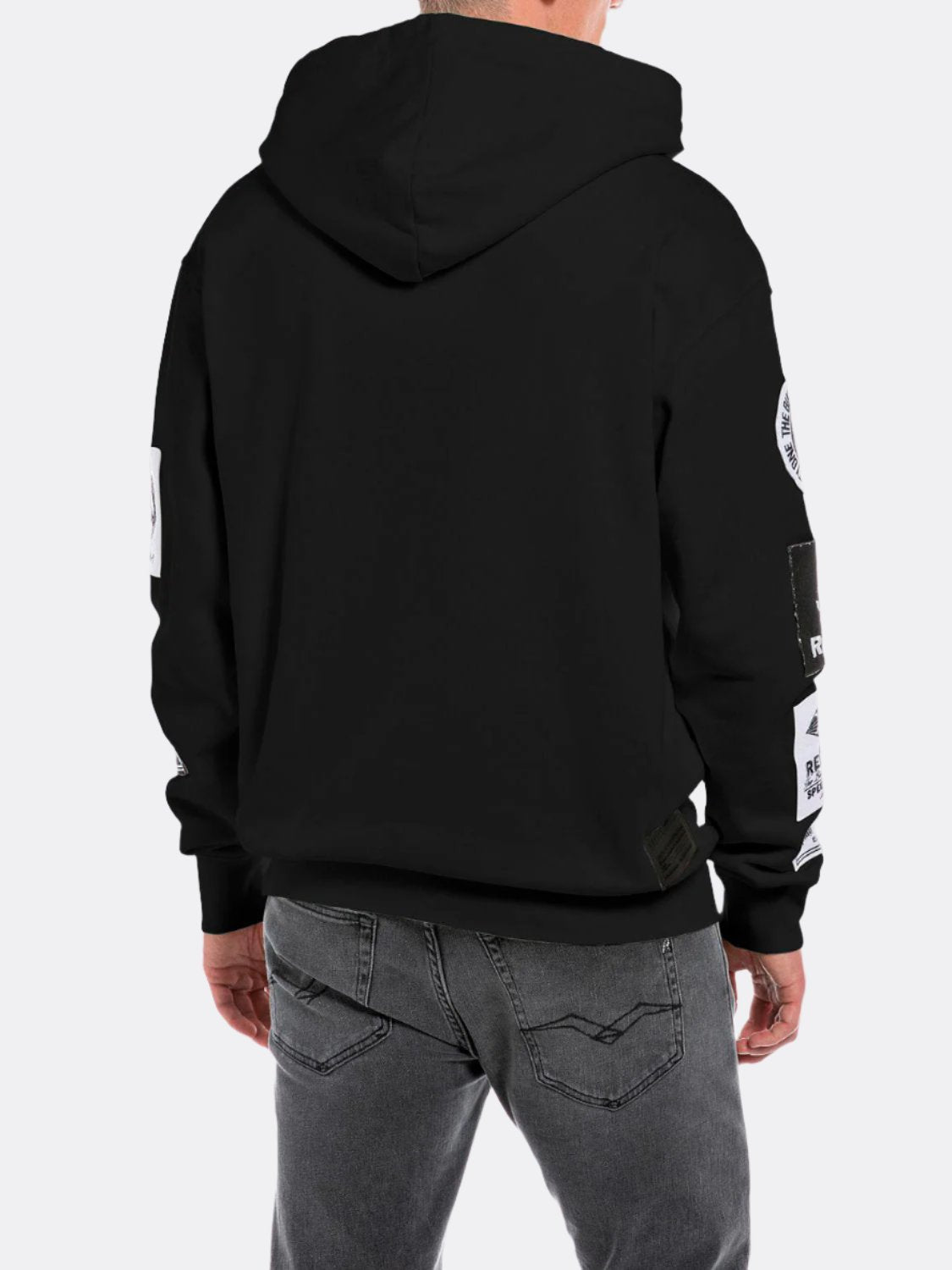 HOODIE WITH BIKER PATCH