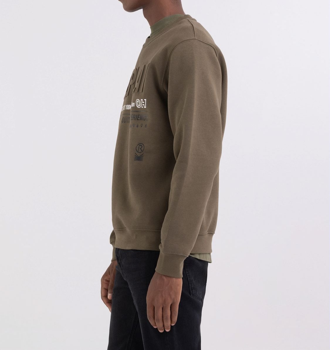 CREWNECK SWEATSHIRT WITH OUTDOOR PRINT