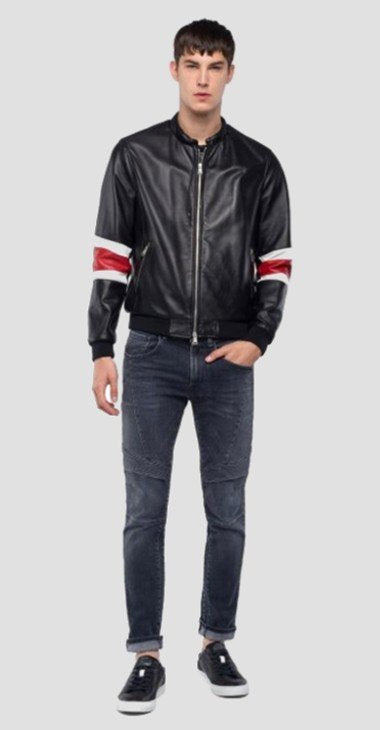 REPLAY FAUX LEATHER JACKET