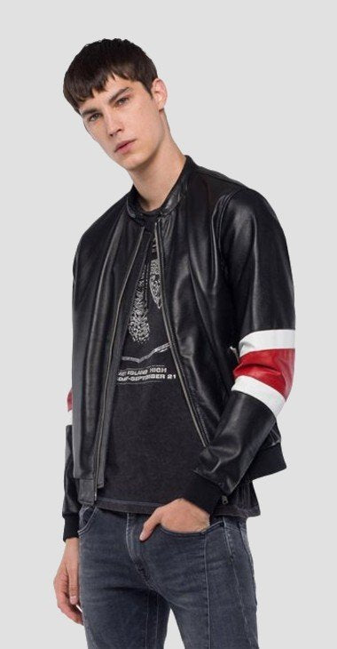 REPLAY FAUX LEATHER JACKET