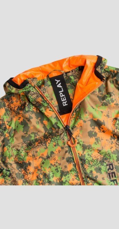 Replay hot sale camouflage jacket