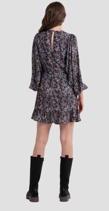 FLORAL DRESS WITH FRILL